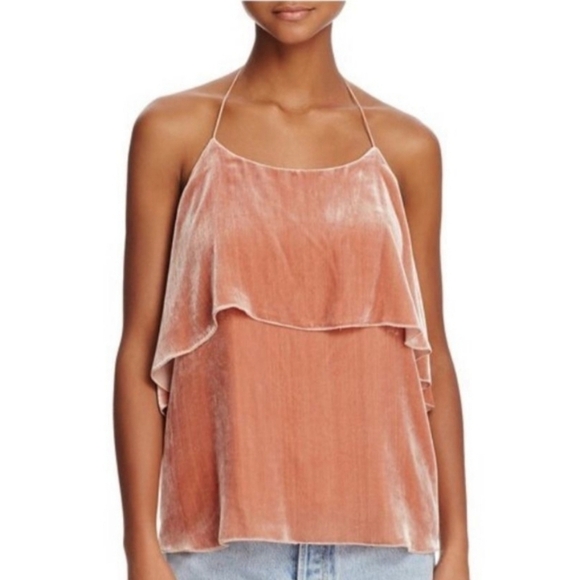 Alice + Olivia Marybeth velvet halter top - Picture 4 of 14